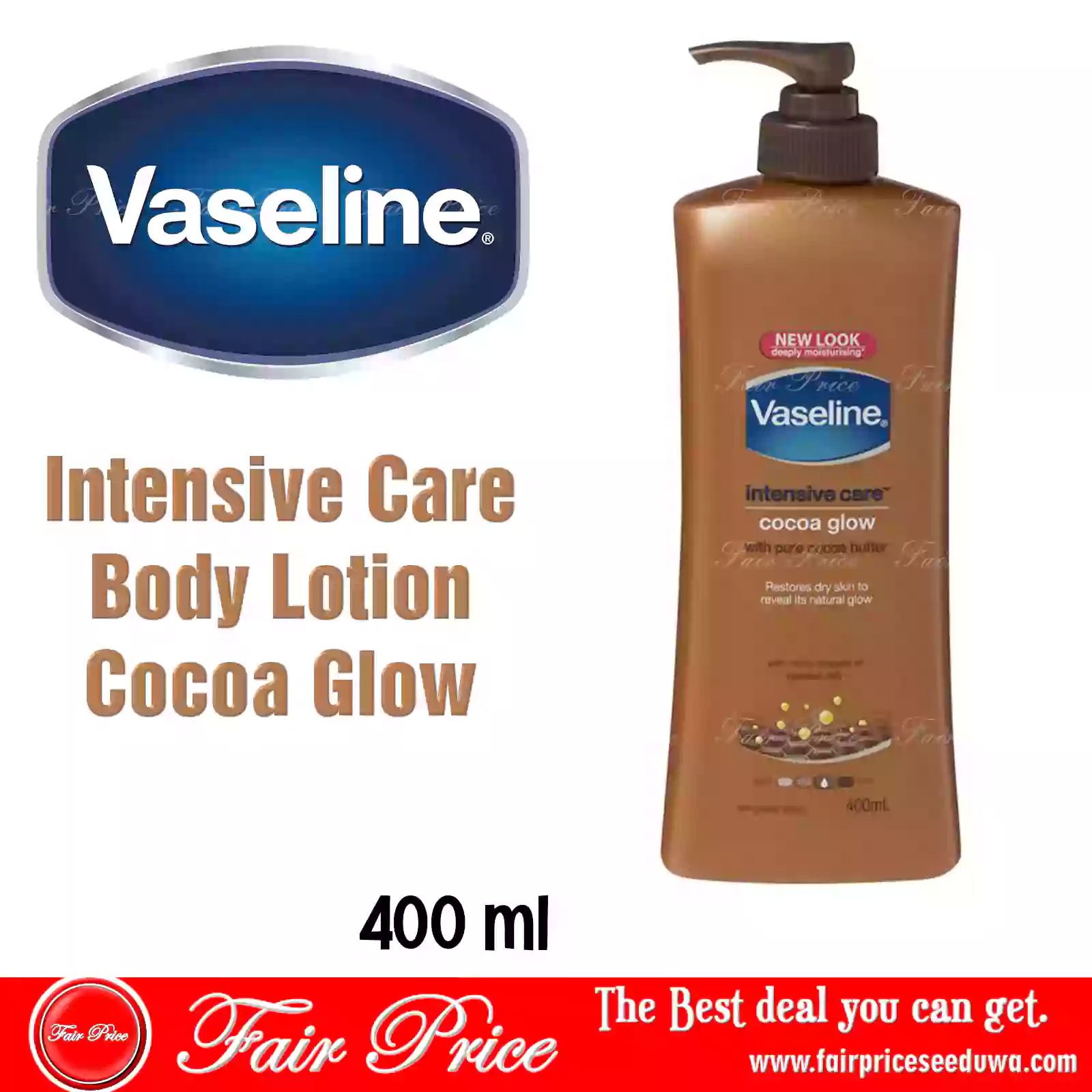 Vaseline Intensive Care Body Lotion Cocoa Glow 400ml Fair Price Seeduwa