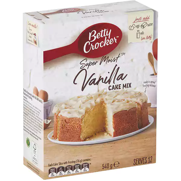 Betty Crocker Vanilla Cake Mix 540g (1)