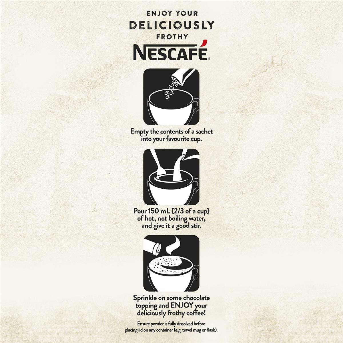 Nescafe Cappuccino Coffee Sachets 10 Pack
